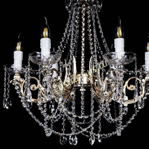 Люстра Елизавета малая (рожки - металл) в Новокузнецке Гусь Хрустальный