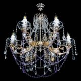 Люстра Елизавета малая Фиолетовая (рожки - металл) в Новокузнецке Люстра Елизавета малая Фиолетовая (рожки - металл) в Новокузнецке