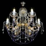 Люстра Елизавета малая Фиолетовая (рожки - металл) в Новокузнецке Люстра Елизавета малая Фиолетовая (рожки - металл) в Новокузнецке