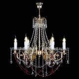 Люстра Елизавета малая Красная (рожки - металл) в Новокузнецке Люстра Елизавета малая Красная (рожки - металл) в Новокузнецке