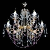 Люстра Елизавета малая Розовая (рожки - металл) в Новокузнецке Люстра Елизавета малая Розовая (рожки - металл) в Новокузнецке