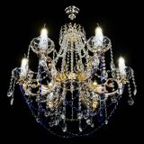 Люстра Елизавета малая Синяя (рожки - металл) в Новокузнецке