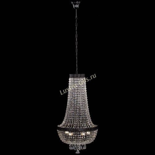 Люстра Флоренция №5 Купол черная удлиненная в Новокузнецке Гусь Хрустальный