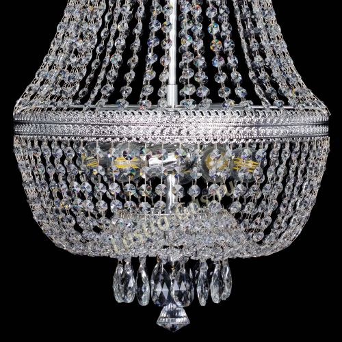 Люстра Флоренция №5 Купол длинный с подвесом в Новокузнецке Гусь Хрустальный