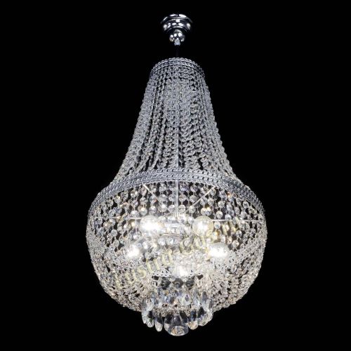 Люстра Флоренция №5 Купол длинный с подвесом в Новокузнецке Гусь Хрустальный