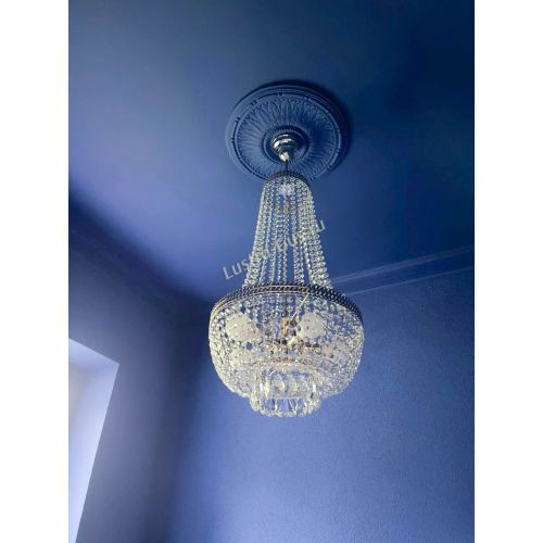 Люстра Флоренция №5 Купол длинный с подвесом в Новокузнецке Гусь Хрустальный