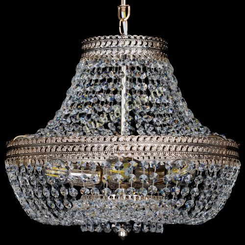 Люстра Флоренция №5 Купол с подвесом в Новокузнецке Гусь Хрустальный