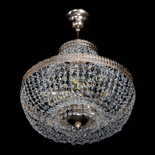 Люстра Флоренция №5 Купол с подвесом в Новокузнецке Гусь Хрустальный