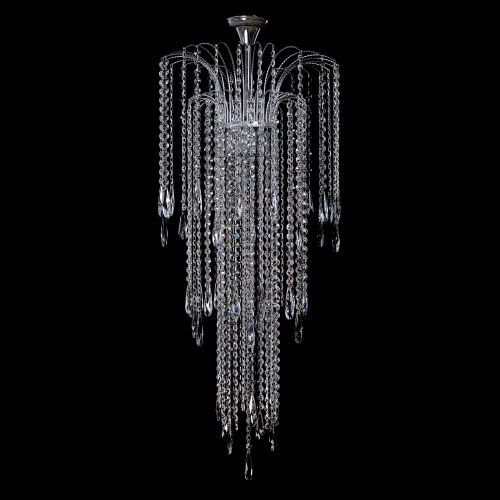 Люстра Каскад №18 с подвесом в Новокузнецке Гусь Хрустальный