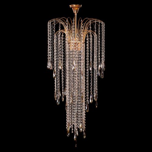 Люстра Каскад №18 с подвесом в Новокузнецке Гусь Хрустальный