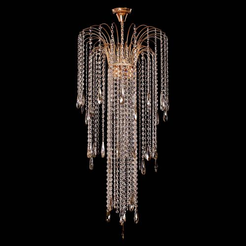 Люстра Каскад №18 с подвесом в Новокузнецке Гусь Хрустальный