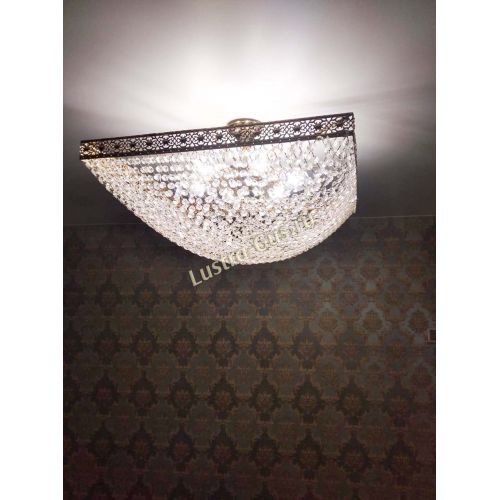 Люстра Квадрат №28 - 600 мм в Новокузнецке Гусь Хрустальный