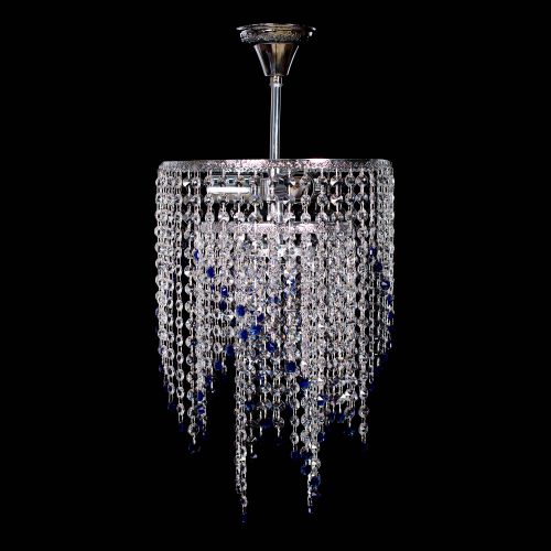 Люстра Валенсия классика №8 синяя в Новокузнецке Гусь Хрустальный