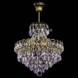 Люстра Грация с подвесом под бронзу Фиолетовая в Новокузнецке