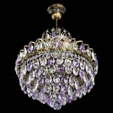 Люстра Грация с подвесом под бронзу Фиолетовая в Новокузнецке