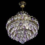 Люстра Грация с подвесом под бронзу Фиолетовая в Новокузнецке