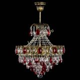 Люстра Грация с подвесом под бронзу Красная в Новокузнецке