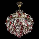 Люстра Грация с подвесом под бронзу Красная в Новокузнецке