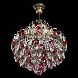 Люстра Грация с подвесом под бронзу Красная в Новокузнецке