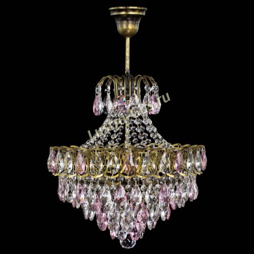 Люстра Грация с подвесом под бронзу Розовая в Новокузнецке Люстра Грация с подвесом под бронзу Розовая в Новокузнецке