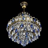 Люстра Грация с подвесом под бронзу Синяя в Новокузнецке Люстра Грация с подвесом под бронзу Синяя в Новокузнецке