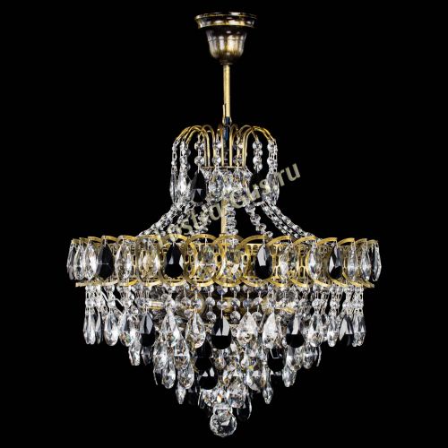 Люстра Грация №5 с подвесом под бронзу Черная в Новокузнецке Люстра Грация №5 с подвесом под бронзу Черная в Новокузнецке