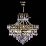 Люстра Грация №5 с подвесом под бронзу Фиолетовая в Новокузнецке