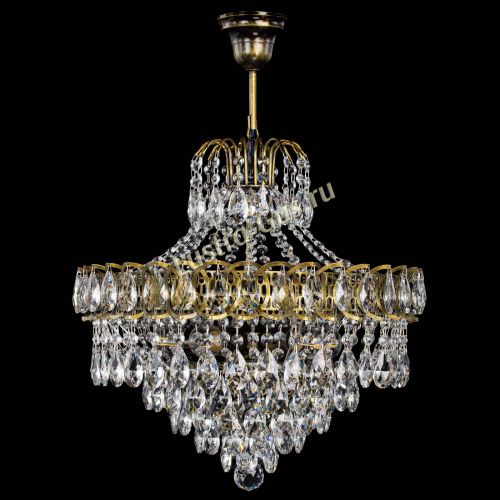 Люстра Грация №5 с подвесом под бронзу в Новокузнецке Гусь Хрустальный