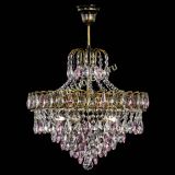 Люстра Грация №5 с подвесом под бронзу Розовая в Новокузнецке