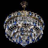 Люстра Грация №5 с подвесом под бронзу Синяя в Новокузнецке Люстра Грация №5 с подвесом под бронзу Синяя в Новокузнецке