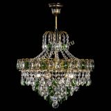 Люстра Грация №5 с подвесом под бронзу Зеленая в Новокузнецке