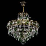 Люстра Грация №5 с подвесом под бронзу Зеленая в Новокузнецке