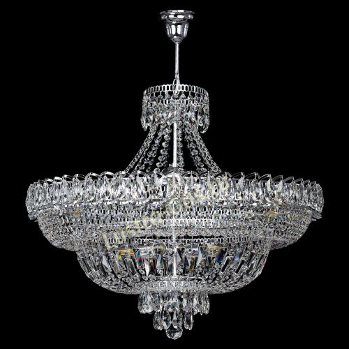 Люстра Хрустальный Каскад №11 с подвесом в Новокузнецке Гусь Хрустальный