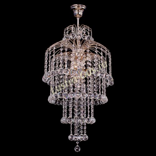 Люстра Хрустальные Брызги Каскад в Новокузнецке Гусь Хрустальный