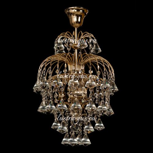 Люстра Хрустальные Брызги Конус 40 в Новокузнецке Гусь Хрустальный