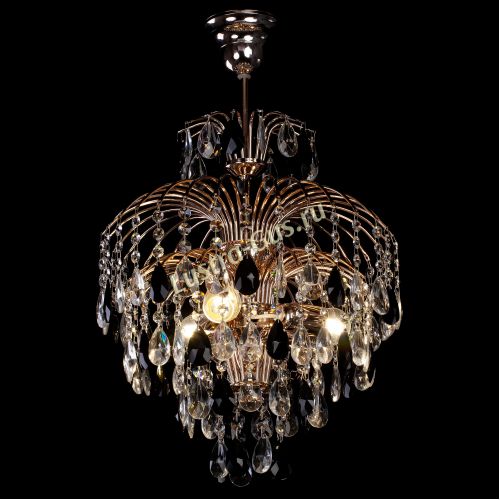 Люстра Хрустальные брызги с подвесом журавлик черный в Новокузнецке Гусь Хрустальный