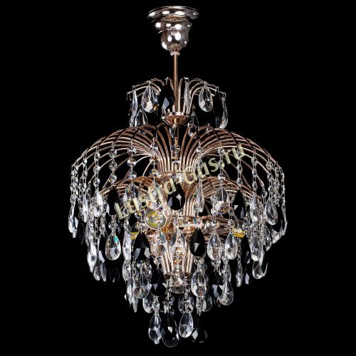 Люстра Хрустальные брызги с подвесом журавлик черный в Новокузнецке Гусь Хрустальный