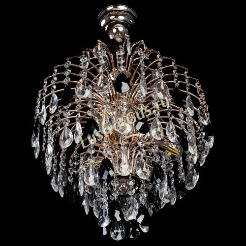 Люстра Хрустальные брызги с подвесом журавлик черный в Новокузнецке Гусь Хрустальный