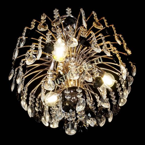 Люстра Хрустальные брызги с подвесом журавлик черный в Новокузнецке Гусь Хрустальный