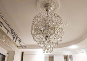 Люстра Хрустальные Брызги Звезда в Новокузнецке отзыв и фото покупателя