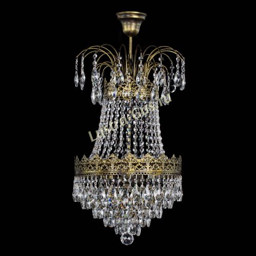 Люстра Империя под бронзу в Новокузнецке Гусь Хрустальный