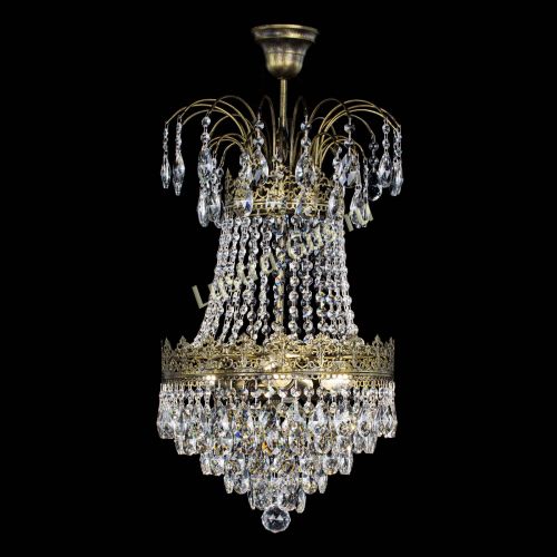 Люстра Империя под бронзу в Новокузнецке Гусь Хрустальный