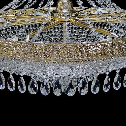 Люстра Италия Конус Журавлик с подвесом в Новокузнецке Гусь Хрустальный