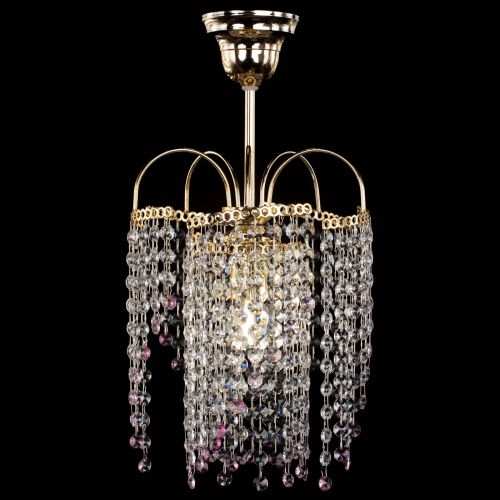 Люстра Иволга №1 Оптикон розовая в Новокузнецке Гусь Хрустальный