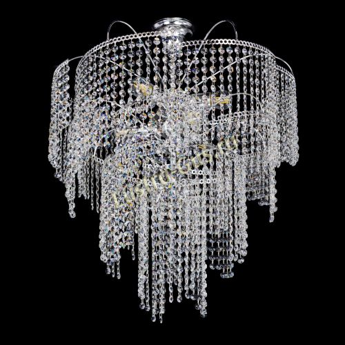 Люстра Иволга №6 ламп оптикон длинная в Новокузнецке Гусь Хрустальный