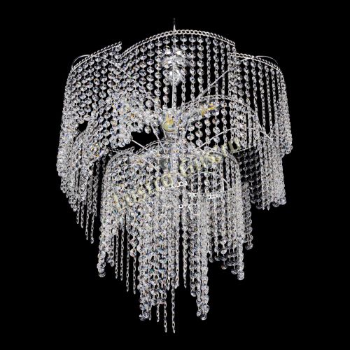 Люстра Иволга №6 ламп оптикон длинная в Новокузнецке Гусь Хрустальный