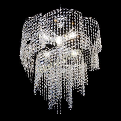 Люстра Иволга №6 ламп оптикон длинная в Новокузнецке Гусь Хрустальный