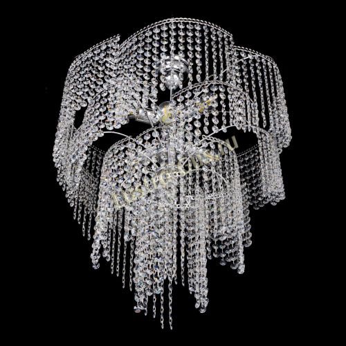 Люстра Иволга №6 ламп оптикон длинная в Новокузнецке Гусь Хрустальный