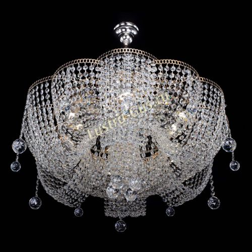 Люстра Камелия Астра с подвесом в Новокузнецке Гусь Хрустальный