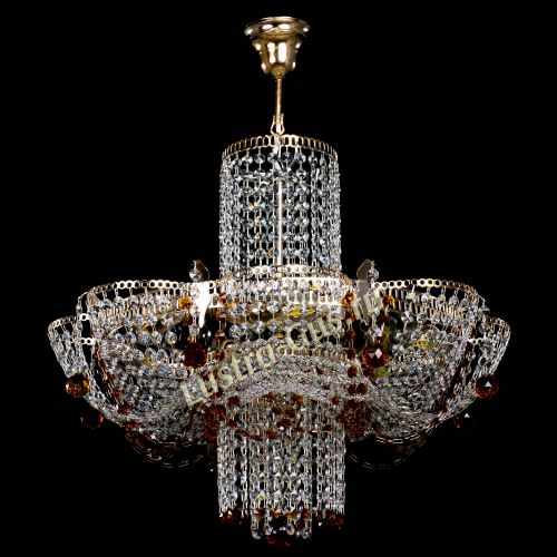 Люстра Камея №6 подвесная чайная в Новокузнецке Гусь Хрустальный